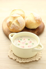 シチューとパン