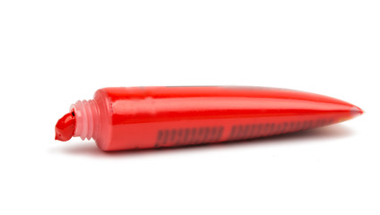 acrylic paint in a tube