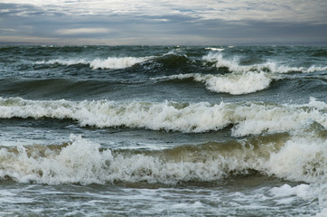 Stormy Baltic sea.