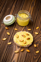 Natural homemade pumpkin feta paste