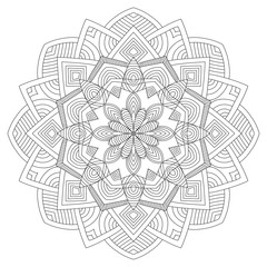 Mandala. Vintage Round Ornament Pattern. Islamic, Arabic, Indian