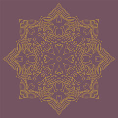 Mandala. Vintage Round Ornament Pattern. Islamic, Arabic, Indian
