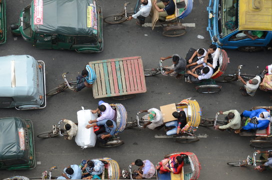 Traffic in Dhaka, Bangladesh