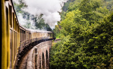Long English Steam Train