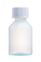 Blank medicine package bottle isolated with clipping path