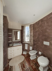 Interior, comfortable bathroom
