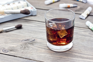 whiskey with ice