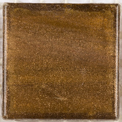 brown glass smalt with aventurine