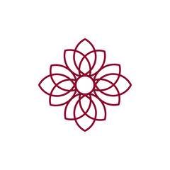 Cool Circle Flower Mandala Art Illustration