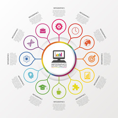 Infographic design template. Modern business concept. Vector illustration