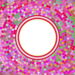 colorful background with banner