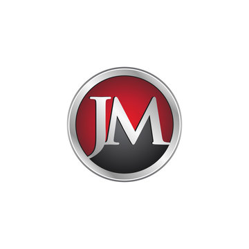 JM initial circle logo red