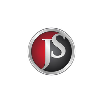 JS initial circle logo red
