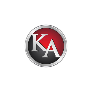 KA initial circle logo red