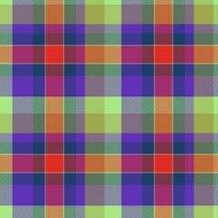 Seamless traditional Scottish coloured tartan fabric / cloth background or texture