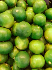 Fresh juicy limes, green lemon