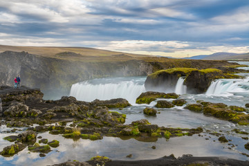 Beautiful Godafoss waterfall in Iceland