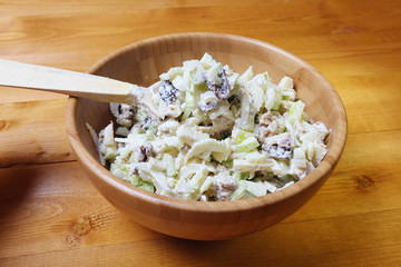 popular American Waldorf salad