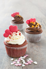 Valentine cupcakes