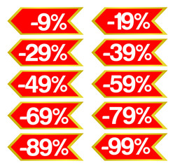 sale label set 9