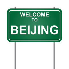 Welcome to Beijing vector