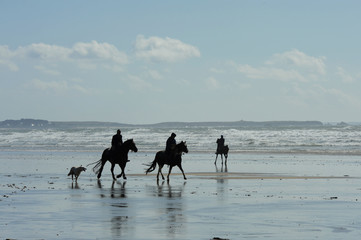 Randonnee cheval plage