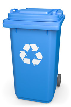 Mülltonne recycling geschlossen