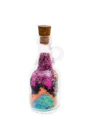 Bottle with colored sand