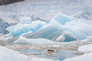 Deurstickers Gletsjers Glaciers and iceberg nature landscape in south America