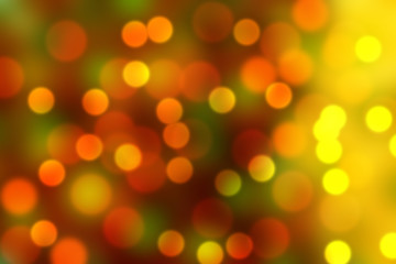 Green and yellow bokeh