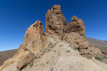Obraz premium Roques de García at Teide National Parc, Canary Islands, Spain 