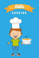 kids cooking design 