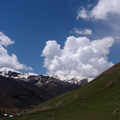 Fototapeta premium Georgia mountains in summer time