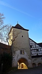 Fototapeta na wymiar Torturm von Kloster Bebenhausen