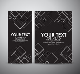 Abstract squares pattern. Brochure business design template or roll up. Vector illustration