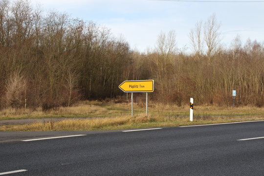 Eine Strasse in Sachsen Anhalt