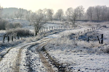 winter country landscape