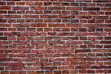 Red brick old wall
