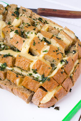 Stuffed  bread with cheese; garlic and parsley