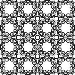 Seamless Vector Black and White Pattern