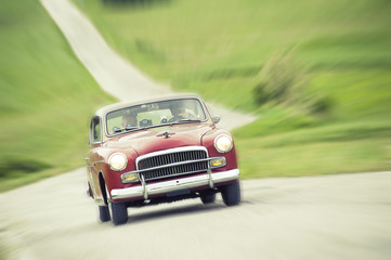Obraz na płótnie Canvas Classic car with zoom effect