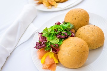 Fresh Salmon Breakfast