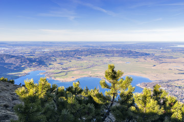View from Jochberg in Bavaria Alps