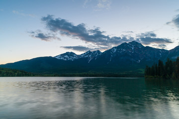 Fototapeta na wymiar Pyramid Lake, Jasper National Park, Alberta, Canada