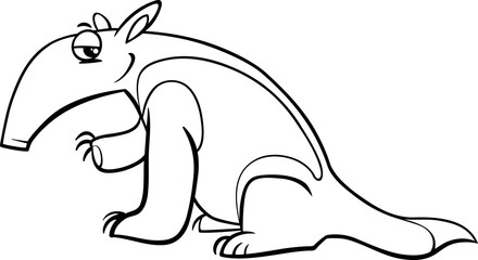Obraz premium tamandua anteater coloring book