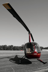 R44 Helicopter on Tarmac