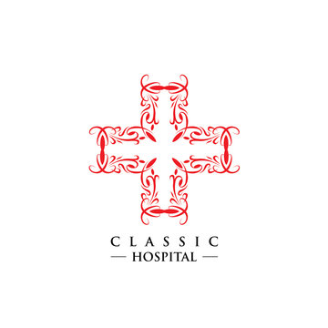 Classic Hospital Cross Logo icon