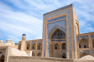 Uzbekistan, Khiva, the Kalta Minor minaret at Muhammad Amin Khan Madrassah