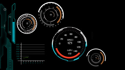 Speedometer HUD interface