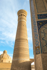 Fototapeta premium Uzbekistan, Bukhara, the Kalon minaret and mosque